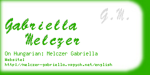 gabriella melczer business card